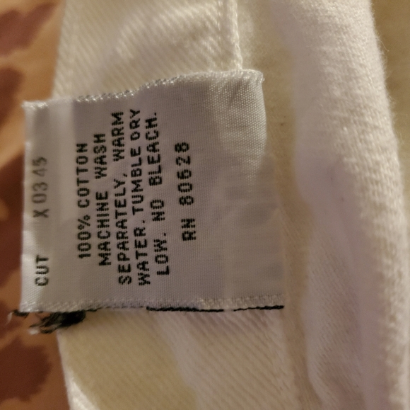 High Waist White  Raw Cut Denim Shorts - Picture 8 of 9